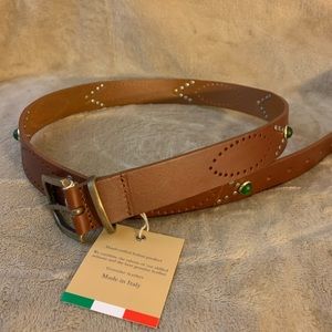 Punta Fibbia Italian leather belt